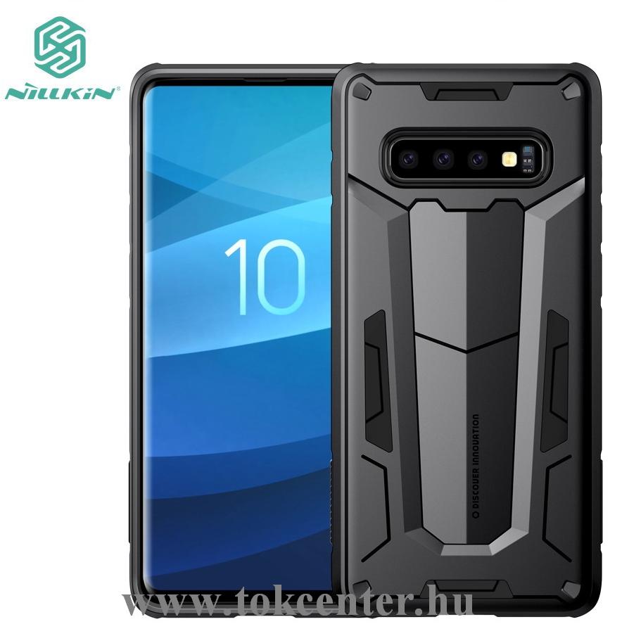 Samsung Galaxy S10 Plus (SM-G975) NILLKIN DEFENDER II. telefonvédő gumi / szilikon (műanyag belső, közepesen ütésálló) FEKETE