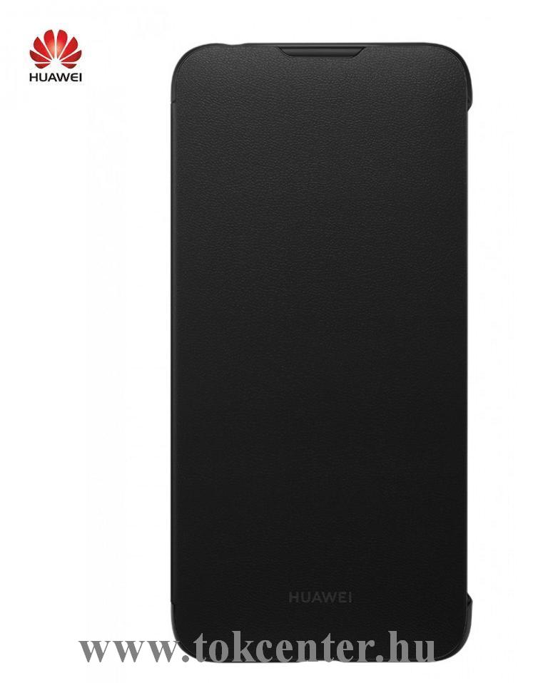 Huawei Y7 2019 (Y7 Prime 2019) Tok álló, bőr (FLIP, oldalra nyíló) FEKETE (51992902)