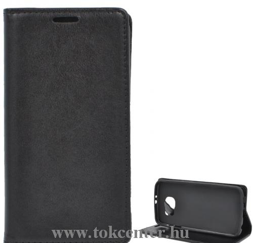 Sony Xperia XZ3 (H9436) Tok álló, bőr (FLIP, oldalra nyíló, asztali tartó funkció) FEKETE