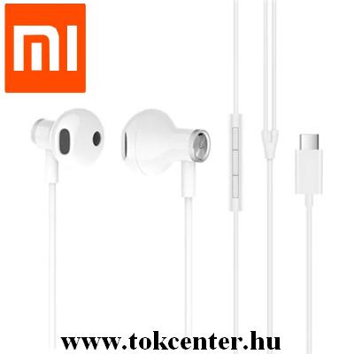 XIAOMI MI Dual Driver fülhallgató SZTEREO (Type-C, mikrofon, felvevő gomb, hangerőszabályzó) FEHÉR (ZBW4434TY)