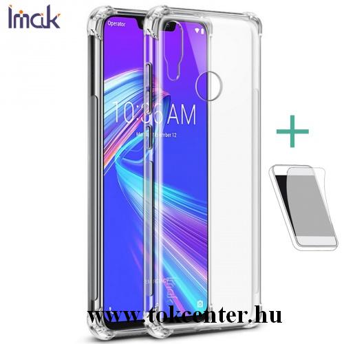 Xiaomi Redmi 7 (Redmi Y3) IMAK telefonvédő gumi / szilikon (közepesen ütésálló, légpárnás sarok, matt + képernyővédő fólia) ÁTLÁTSZÓ