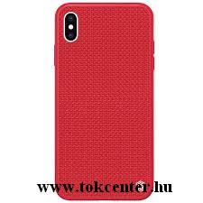 Huawei P30 NILLKIN TEXTURED műanyag telefonvédő (szilikon keret, 3D minta) PIROS