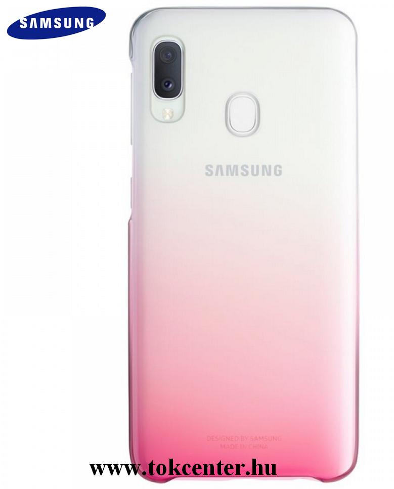 SAMSUNG GALAXY A20E GRADATION COVER HÁTLAP, PINK (EF-AA202CPEG)