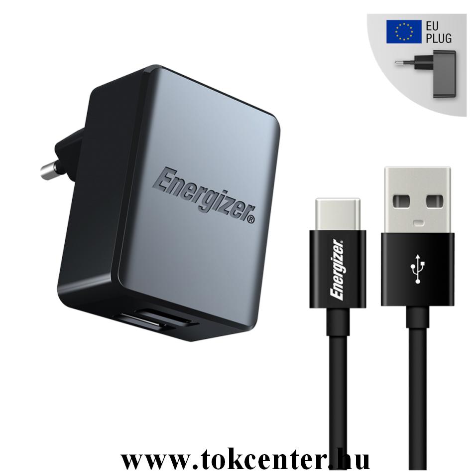 ENERGIZER TYPE-C HÁLÓZATI TÖLTŐ, 2XUSB,3.4A,FEKETE