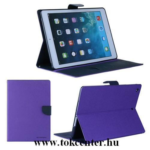 Apple IPAD mini / Apple IPAD mini 2 / Apple IPAD mini 3 MERCURY Fancy Diary tok álló, bőr (FLIP, oldalra nyíló, bankkártya tartó, asztali tartó funkció) LILA