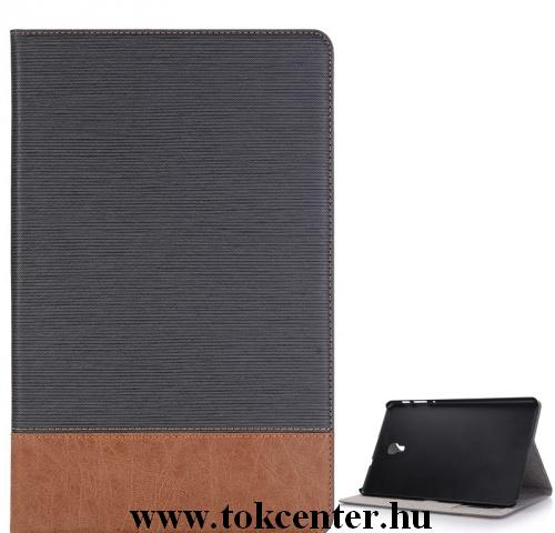 Samsung Galaxy Tab A 10.1 LTE (2019) SM-T515 /Samsung Galaxy Tab A 10.1 WIFI (2019) SM-T510 Tok álló, bőr (aktív flip, oldalra nyíló, asztali tartó funkció, textil hatás) SZÜRKE