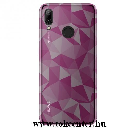 Samsung Galaxy A10 (SM-A105F) Telefonvédő gumi / szilikon (3D, gyémánt minta) RÓZSASZÍN