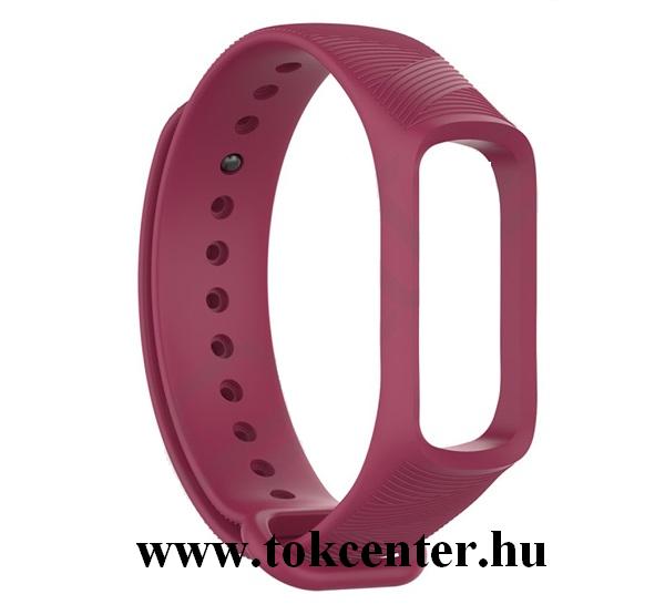 Pótszíj (szilikon, állítható) BORDÓ Samsung Galaxy Fit E Sport SM-R375