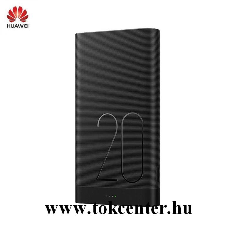 Hordozható vésztöltő (belső 20000mAh Li-Ion akku, 2 USB aljzat, 2 x 5V / 2000mAh, gyorstöltés támogatás) FEKETE (AP20 / 55030141)