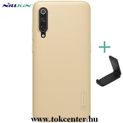 Honor 20 Pro NILLKIN SUPER FROSTED műanyag telefonvédő (gumírozott, érdes felület + asztali tartó) ARANY