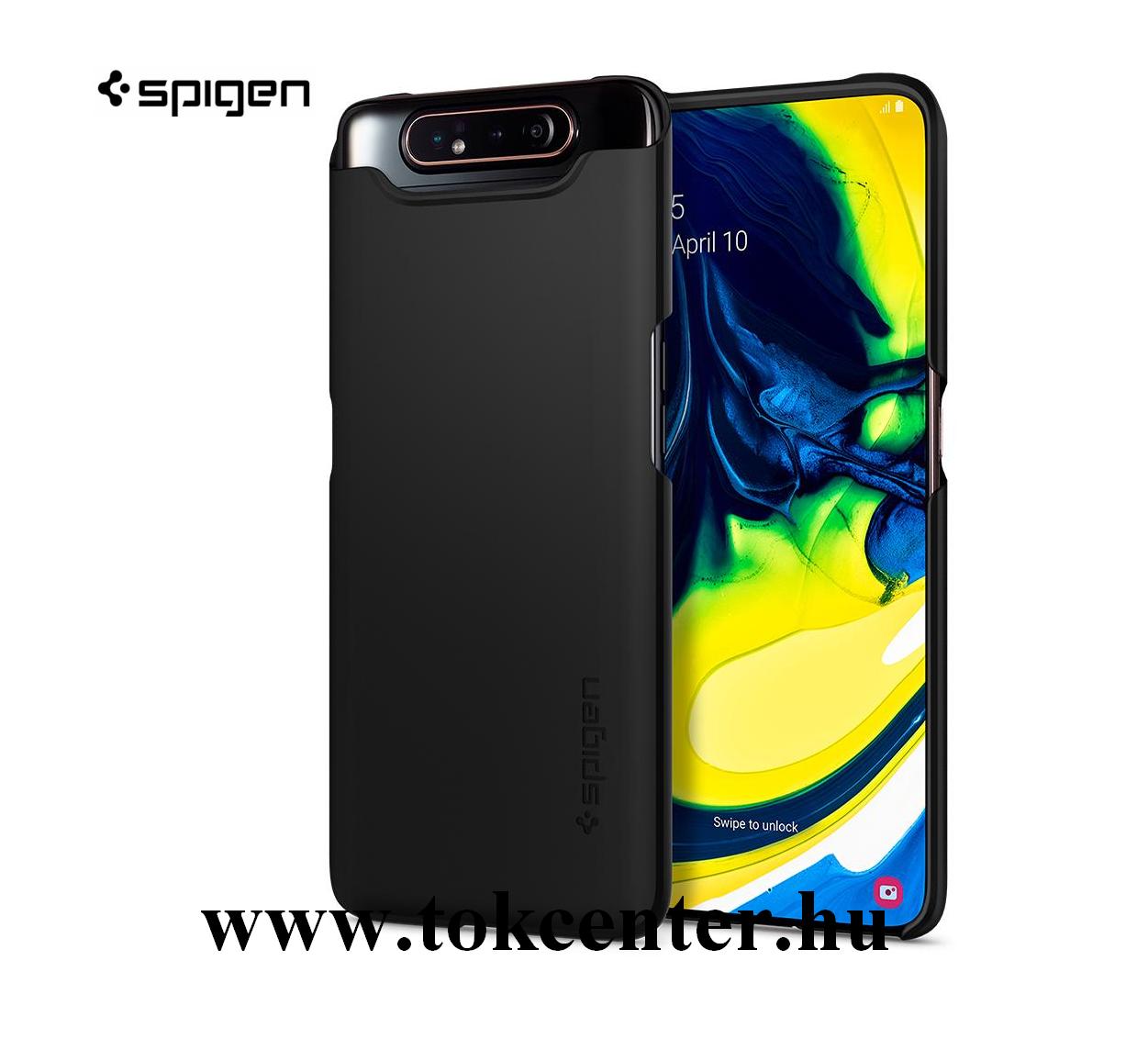 Samsung Galaxy A80 (SM-A805F) SPIGEN THIN FIT műanyag telefonvédő (ultravékony) FEKETE