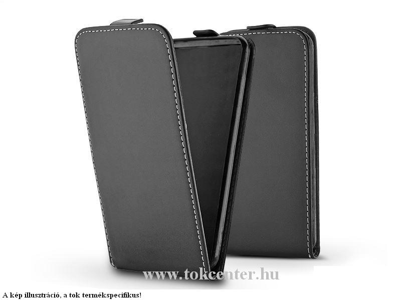 Xiaomi Mi 9T (Mi 9T Pro) Tok álló, bőr (FLIP, lefelé nyíló, szilikon tartó) FEKETE
