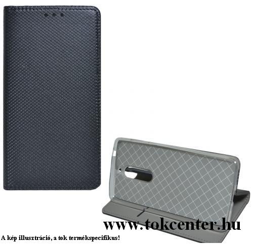 Xiaomi Mi 9T (Mi 9T Pro) Tok álló, bőr (FLIP, oldalra nyíló, asztali tartó funkció, rombuszminta) FEKETE
