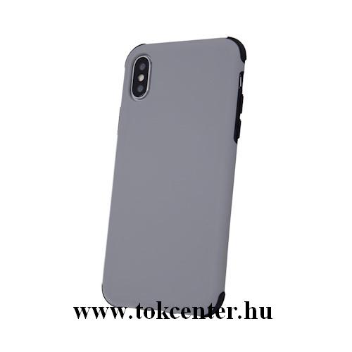 Apple iPhone XS Max 6.5 Defender Rubber ütésálló hátlap tok SZÜRKE