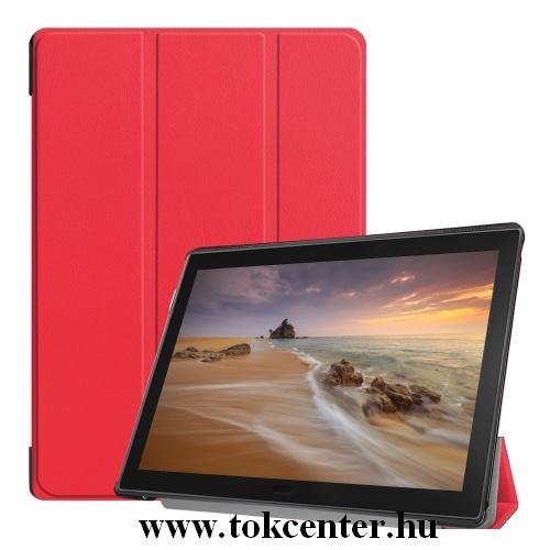 Huawei MediaPad M6 8.4 LTE /Huawei MediaPad M6 8.4 WIFI Tok álló, bőr (aktív flip, oldalra nyíló, TRIFOLD asztali tartó funkció) PIROS
