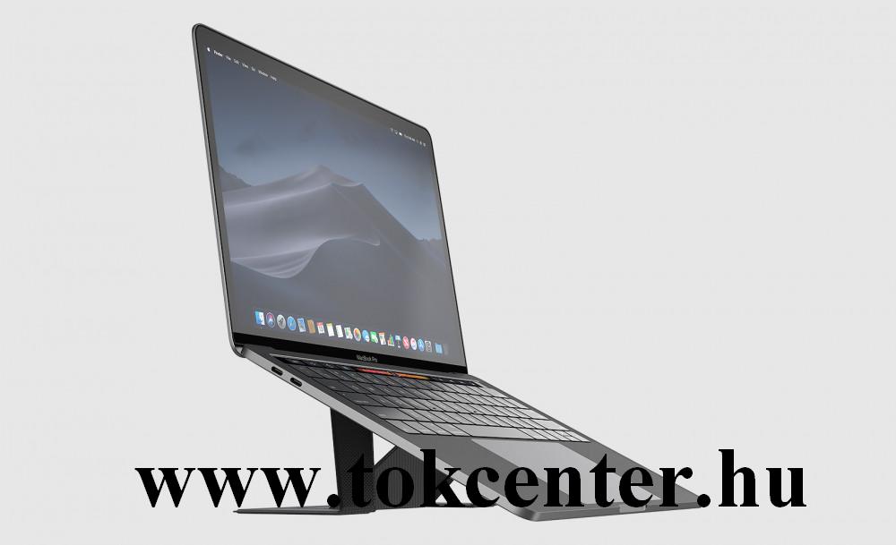 Dotfes F03 fekete bőr prémium laptop tartó