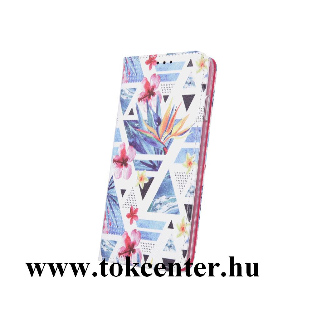 Xiaomi Redmi Note 7 Tok álló, FLIP, szilikon keretes oldalra nyíló telefonvédő, asztali tartó funkció ''Sunny June2''	