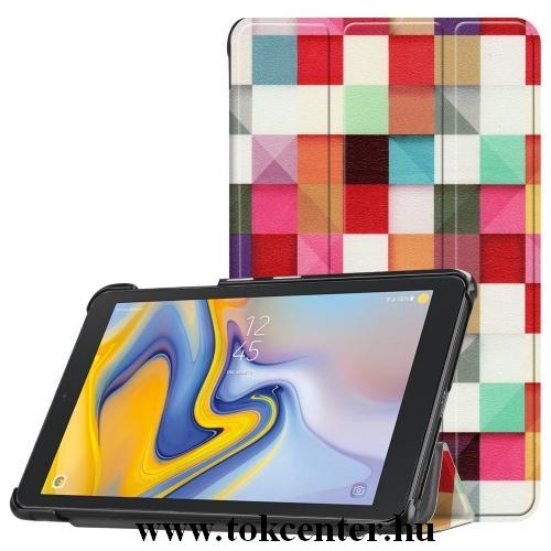 Huawei MediaPad M6 8.4 LTE /Huawei MediaPad M6 8.4 WIFI Tok álló, bőr (aktív flip, oldalra nyíló, TRIFOLD asztali tartó funkció, kockás) SZÍNES