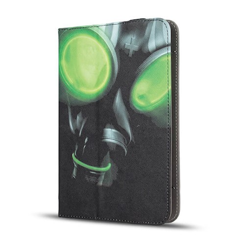 Univerzális 7''-8'' colos ''Mask'' mintás tablet könyvtok
