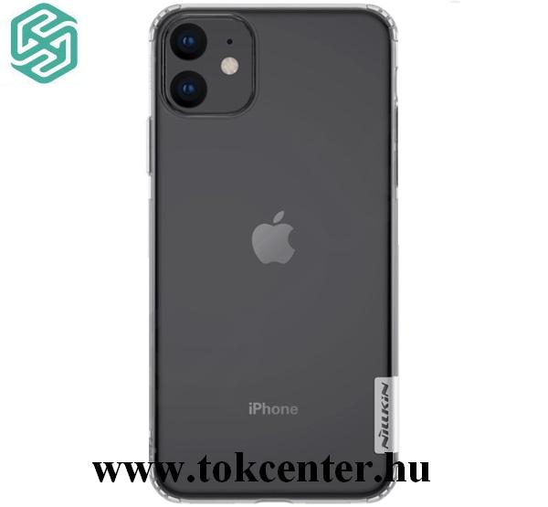 Apple iPhone 11 NILLKIN NATURE szilikon telefonvédő (közepesen ütésálló, légpárnás sarok, 0.6 mm, ultravékony) ÁTLÁTSZÓ