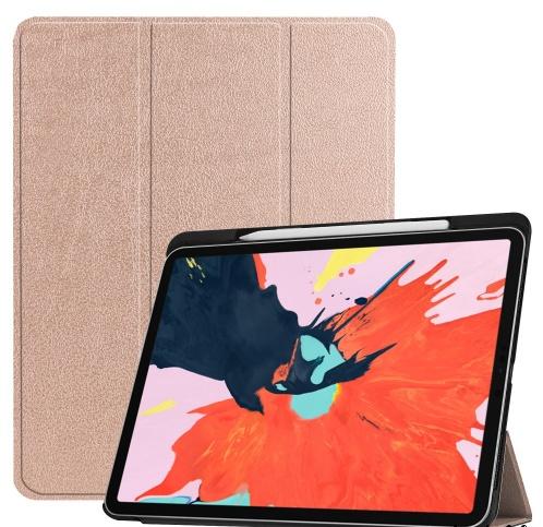 Samsung Galaxy Tab S6 10.5 LTE (SM-T865) /Samsung Galaxy Tab S6 10.5 WIFI (SM-T860) Tok álló, bőr hatású (aktív flip, oldalra nyíló, TRIFOLD asztali tartó funkció) ARANY