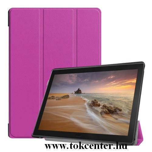 Samsung Galaxy Tab S6 10.5 LTE (SM-T865) /Samsung Galaxy Tab S6 10.5 WIFI (SM-T860) Tok álló, bőr hatású (aktív flip, oldalra nyíló, TRIFOLD asztali tartó funkció) LILA