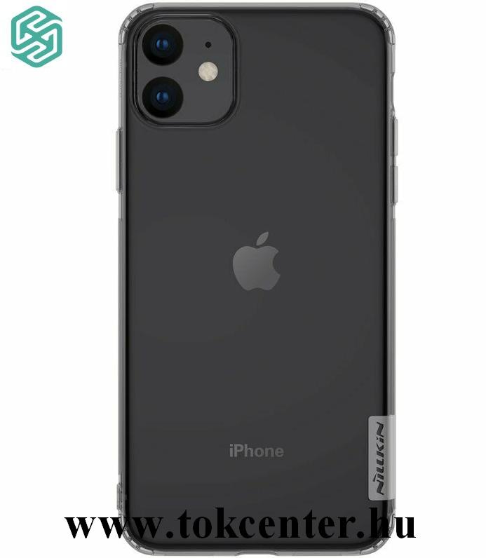 Apple iPhone 11 NILLKIN NATURE szilikon telefonvédő (közepesen ütésálló, légpárnás sarok, 0.6 mm, ultravékony) SZÜRKE