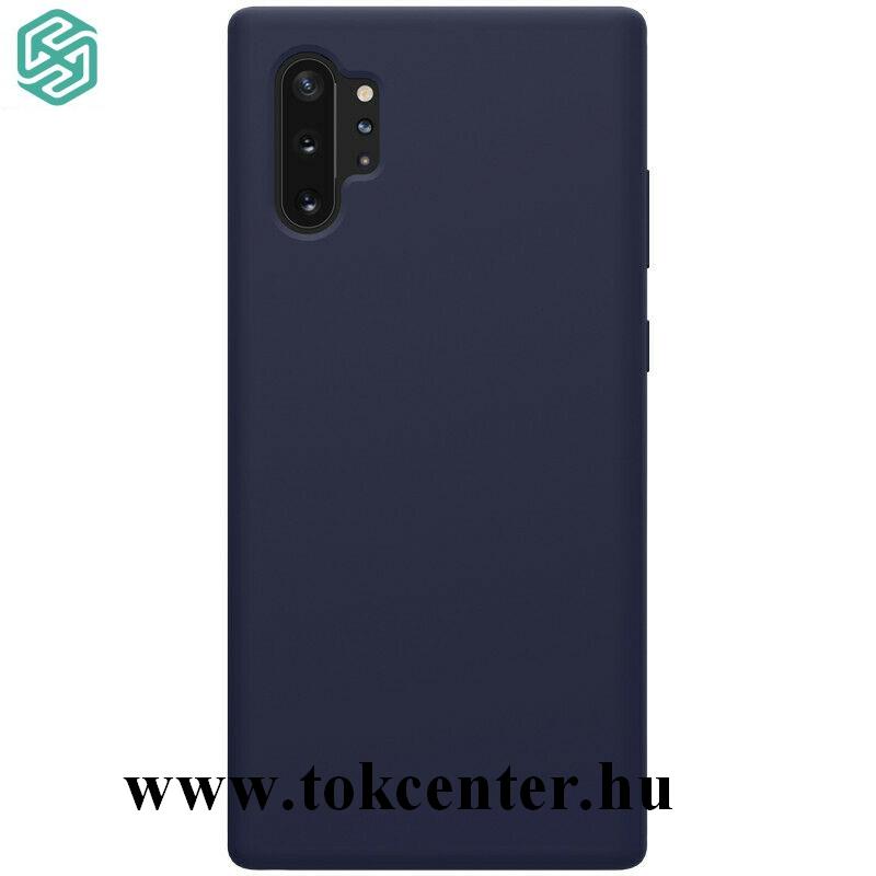Samsung Galaxy Note 10 Plus (SM-N975F) NILLKIN RUBBER WRAPPED szilikon telefonvédő (gumírozott) SÖTÉTKÉK