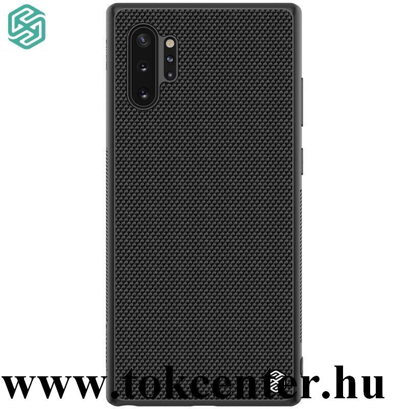 Samsung Galaxy Note 10 Plus (SM-N975F) NILLKIN TEXTURED műanyag telefonvédő (szilikon keret, 3D minta) FEKETE
