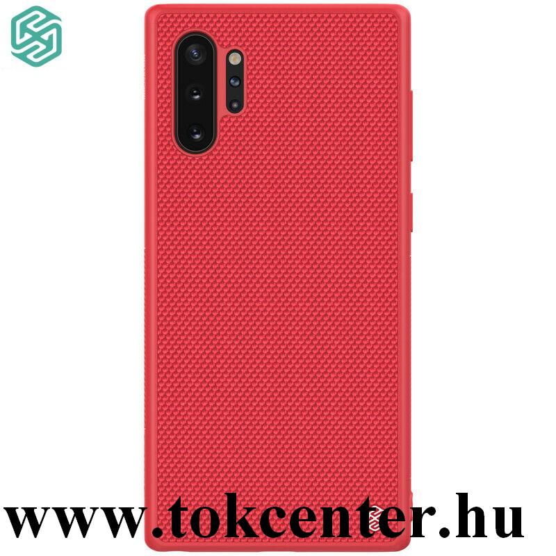 Samsung Galaxy Note 10 Plus (SM-N975F) NILLKIN TEXTURED műanyag telefonvédő (szilikon keret, 3D minta) PIROS