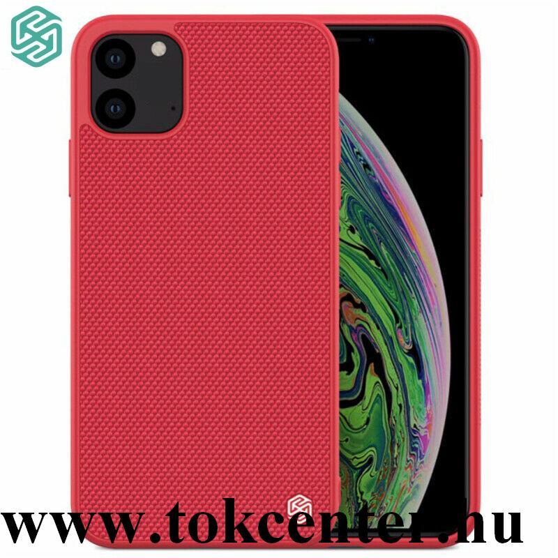 Apple iPhone 11 NILLKIN TEXTURED műanyag telefonvédő (szilikon keret, 3D minta) PIROS