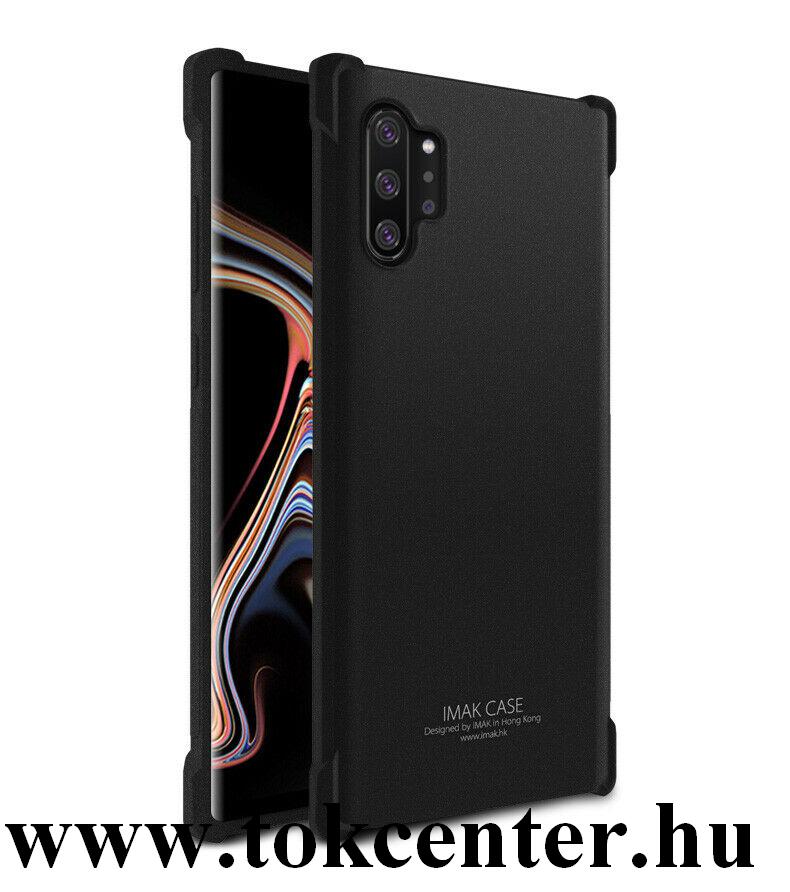 Samsung Galaxy Note 10 Plus (SM-N975F) IMAK szilikon telefonvédő (közepesen ütésálló, légpárnás sarok, matt) FEKETE