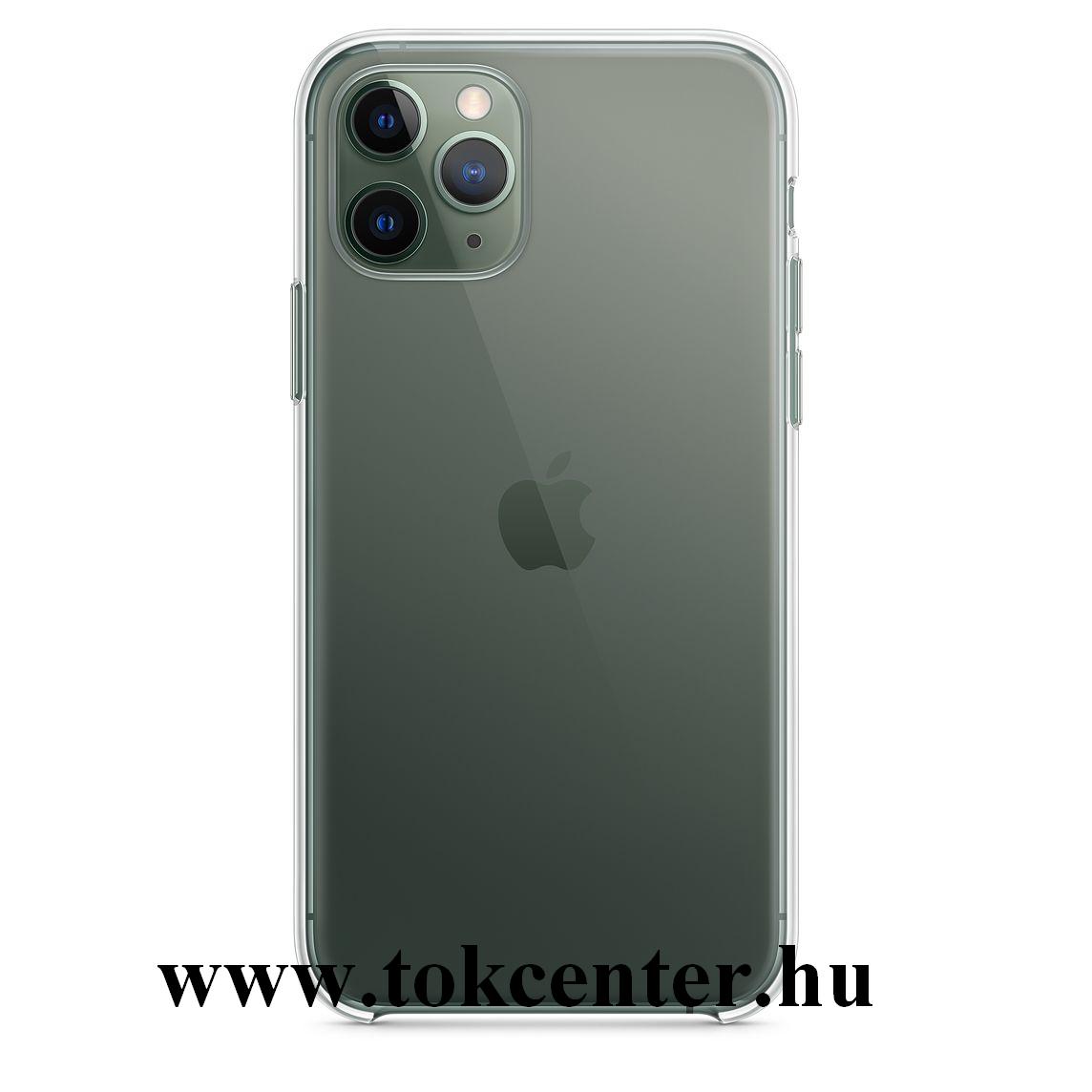 Apple iPhone 11 Pro Műanyag telefonvédő (gumírozott) ÁTLÁTSZÓ