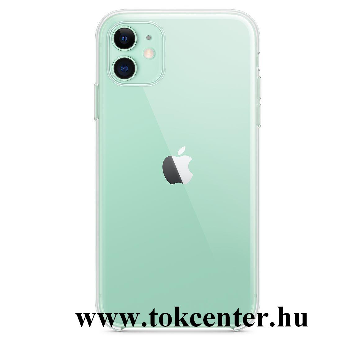 Apple iPhone 11 Műanyag telefonvédő (gumírozott) ÁTLÁTSZÓ