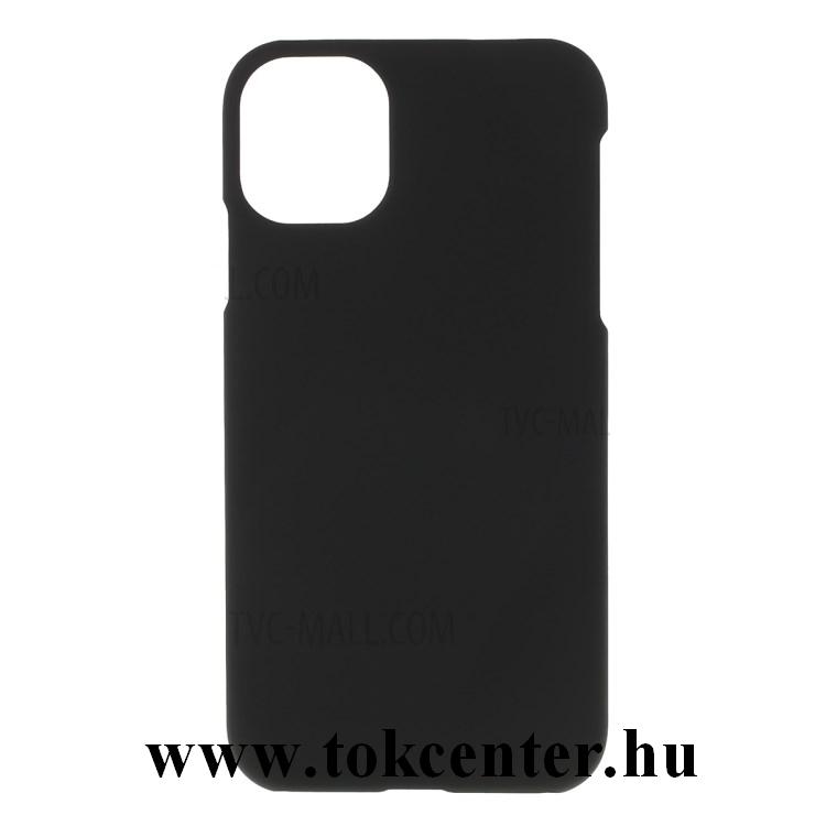 Apple iPhone 11 Pro Műanyag telefonvédő (gumírozott) FEKETE