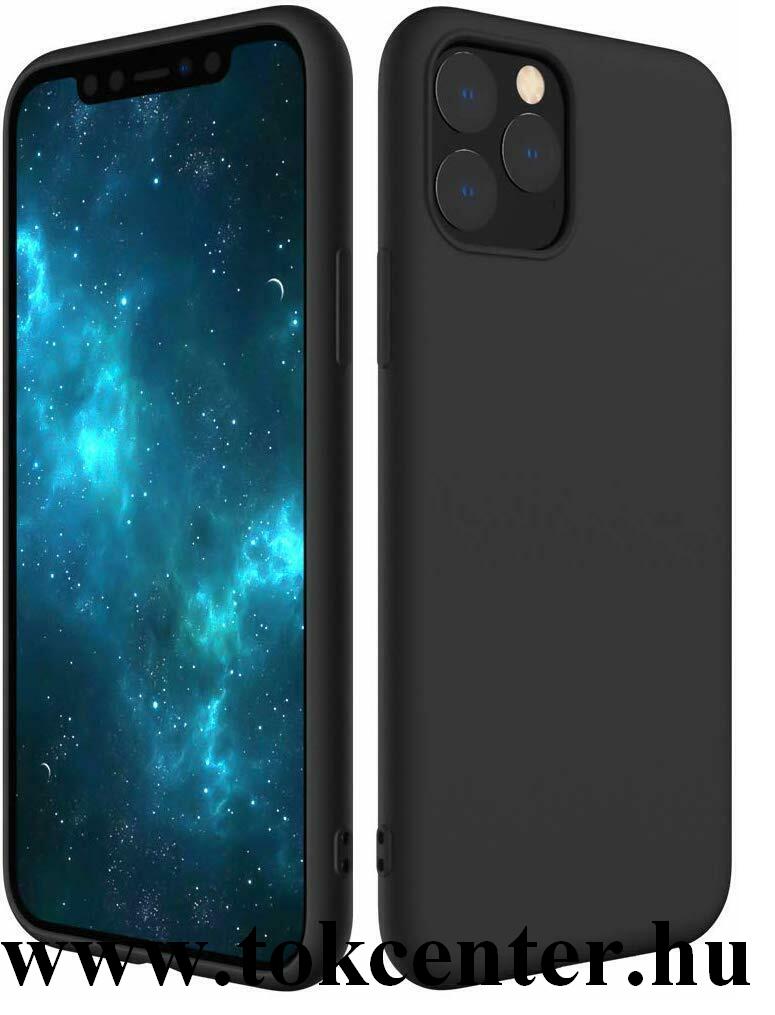 Apple iPhone 11 Pro Szilikon telefonvédő (matt) FEKETE