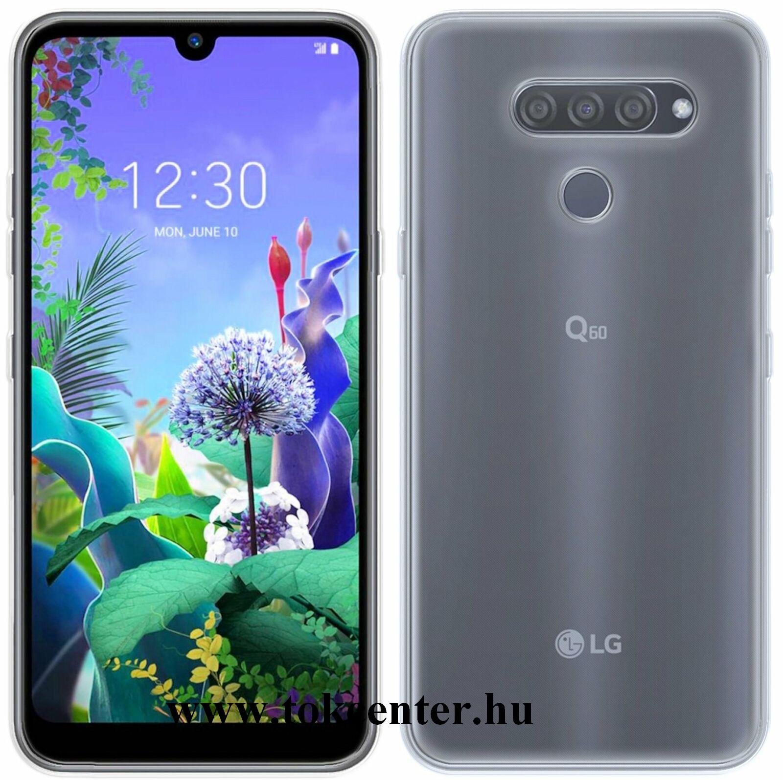 LG K50 (LMX520) /LG Q60 (LMX525) Szilikon telefonvédő (ultravékony) ÁTLÁTSZÓ