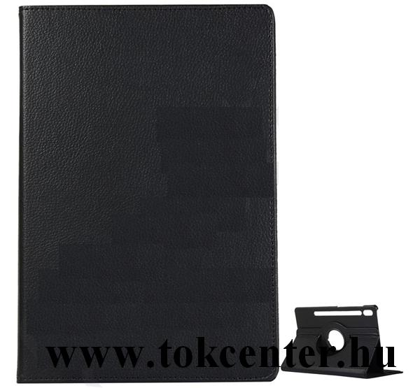 Samsung Galaxy Tab S6 10.5 LTE (SM-T865) /Samsung Galaxy Tab S6 10.5 WIFI (SM-T860) Tok álló, bőr hatású (FLIP, asztali tartó funkció, 360°-ban forgatható) FEKETE