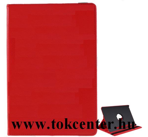 Samsung Galaxy Tab S6 10.5 LTE (SM-T865) /Samsung Galaxy Tab S6 10.5 WIFI (SM-T860) Tok álló, bőr hatású (FLIP, asztali tartó funkció, 360°-ban forgatható) PIROS