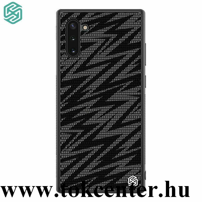 Samsung Galaxy Note 10 (SM-N970F) NILLKIN TWINKLE szilikon telefonvédő (közepesen ütésálló, műanyag hátlap, csillogó) FEKETE