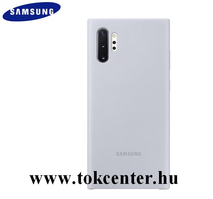 Samsung Galaxy Note 10 Plus (SM-N975F) Műanyag telefonvédő (szilikon betét) EZÜST (EF-PN975TSEG)