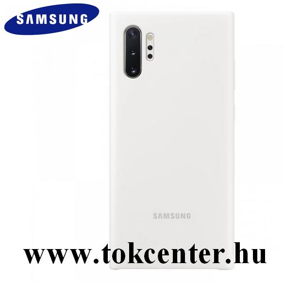 Samsung Galaxy Note 10 Plus (SM-N975F) Műanyag telefonvédő (szilikon betét) FEHÉR (EF-PN975TWEG)
