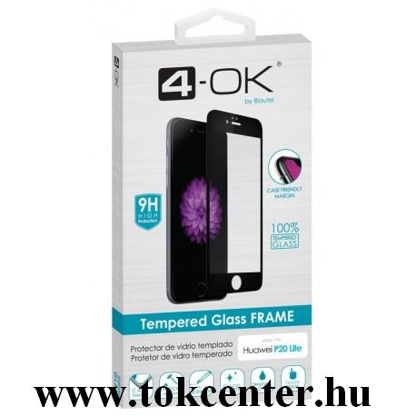Samsung Galaxy A40 (SM-A405F) 4-OK képernyővédő üveg (3D full glue, íves, teljes felületén tapad, tok barát, karcálló, 9H) FEKETE