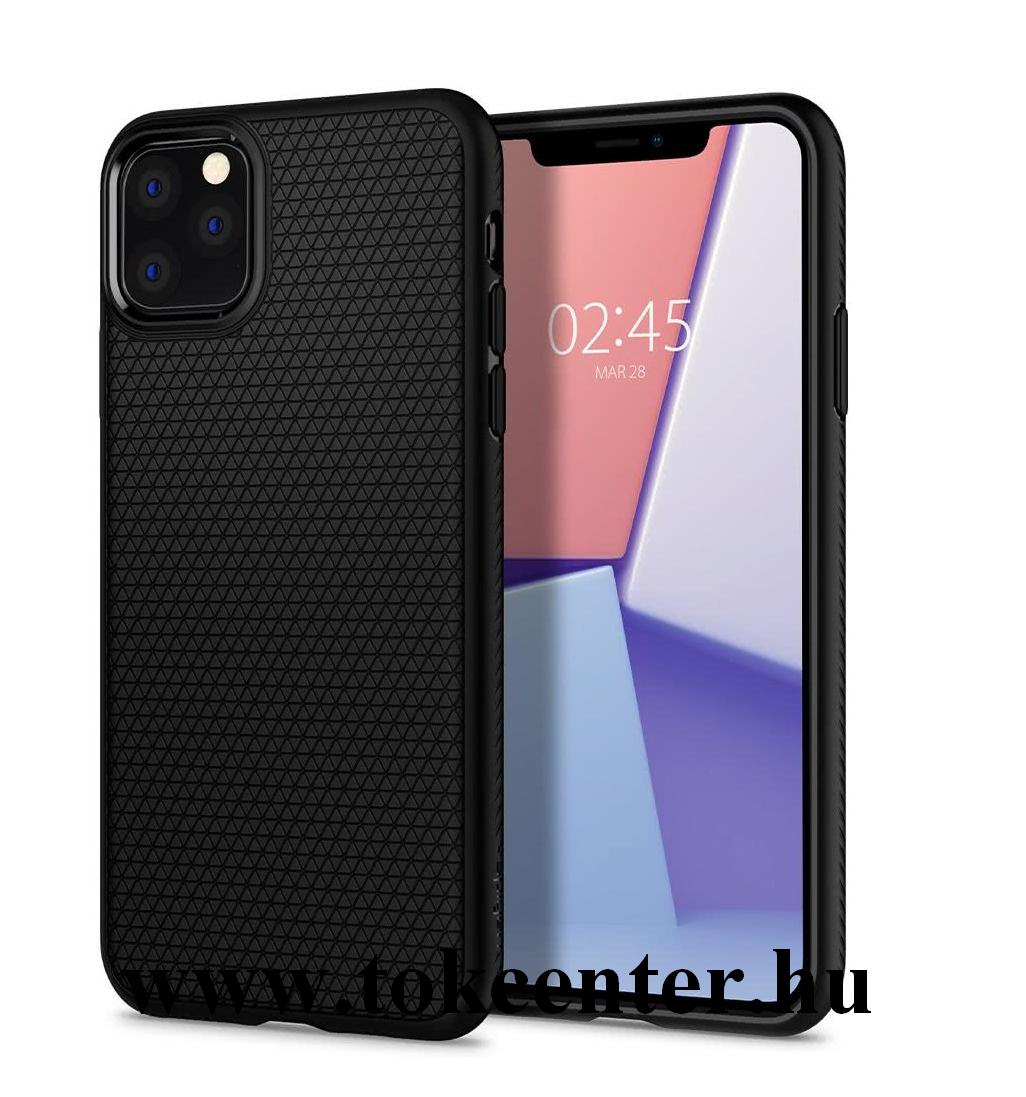 Apple iPhone 11 Pro SPIGEN LIQUID AIR szilikon telefonvédő (háromszög minta) FEKETE