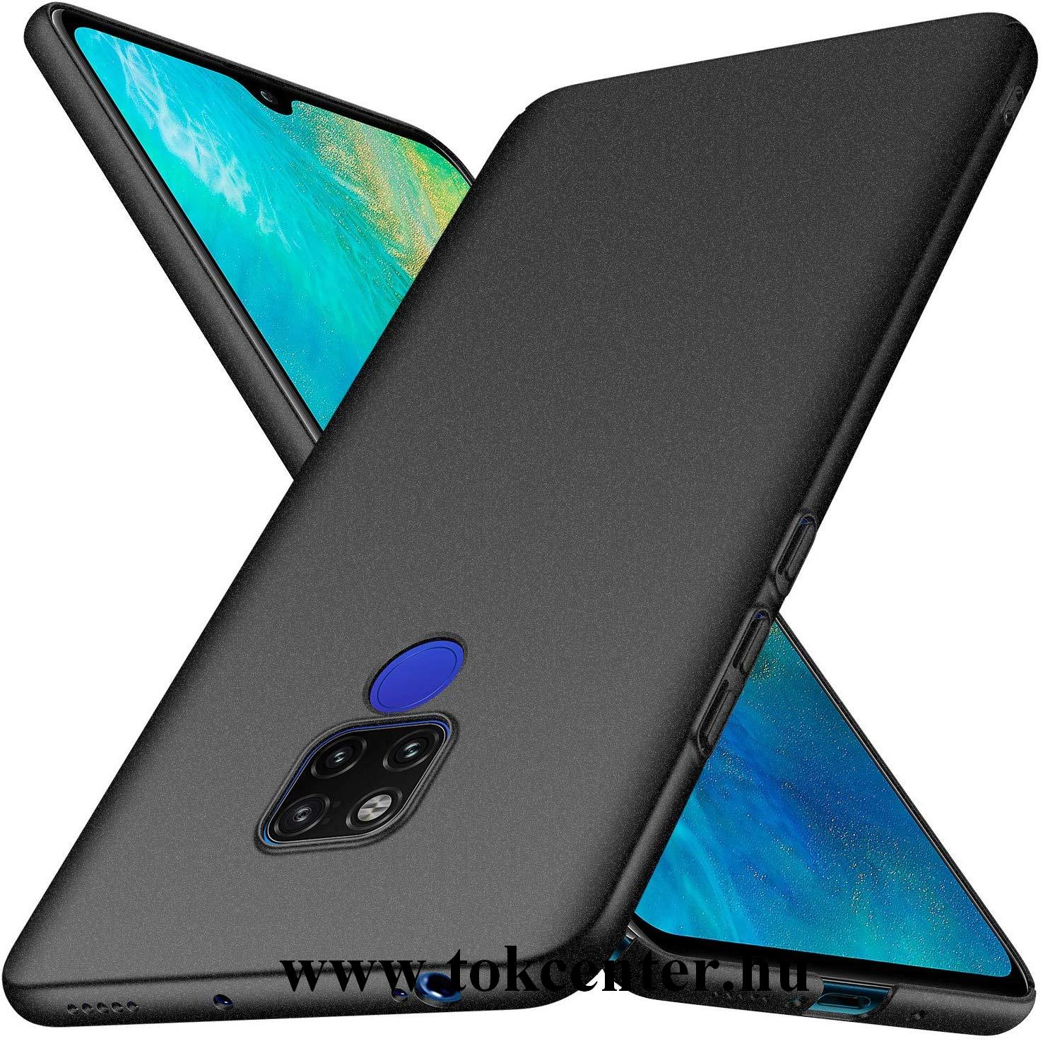 Huawei Mate 20X 5G Szilikon telefonvédő (matt) FEKETE