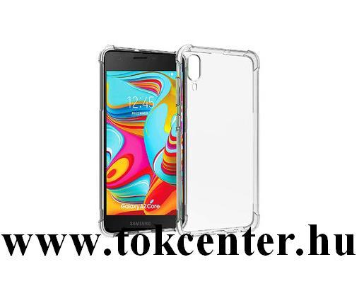 Samsung Galaxy A2 Core (SM-A260F) Szilikon telefonvédő (közepesen ütésálló, légpárnás sarok) ÁTLÁTSZÓ