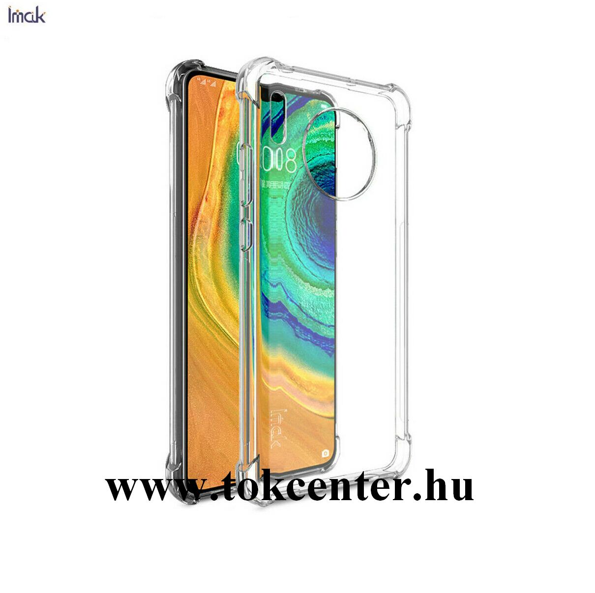 Huawei Mate 30 Pro IMAK szilikon telefonvédő (közepesen ütésálló, légpárnás sarok) ÁTLÁTSZÓ
