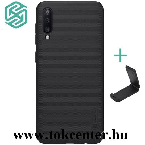 Samsung Galaxy A30s (SM-A307F) /Samsung Galaxy A50 (SM-A505F) NILLKIN SUPER FROSTED műanyag telefonvédő (gumírozott, érdes felület + asztali tartó) FEKETE