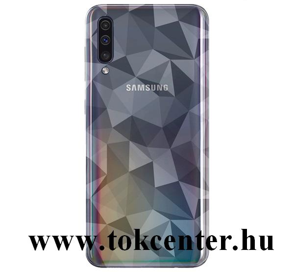 Samsung Galaxy A30s (SM-A307F) /Samsung Galaxy A50 (SM-A505F) Szilikon telefonvédő (3D, gyémánt minta) ÁTLÁTSZÓ