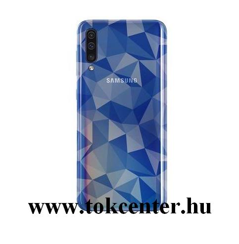 Samsung Galaxy A30s (SM-A307F) /Samsung Galaxy A50 (SM-A505F) Telefonvédő gumi / szilikon (3D, gyémánt minta) VILÁGOSKÉK